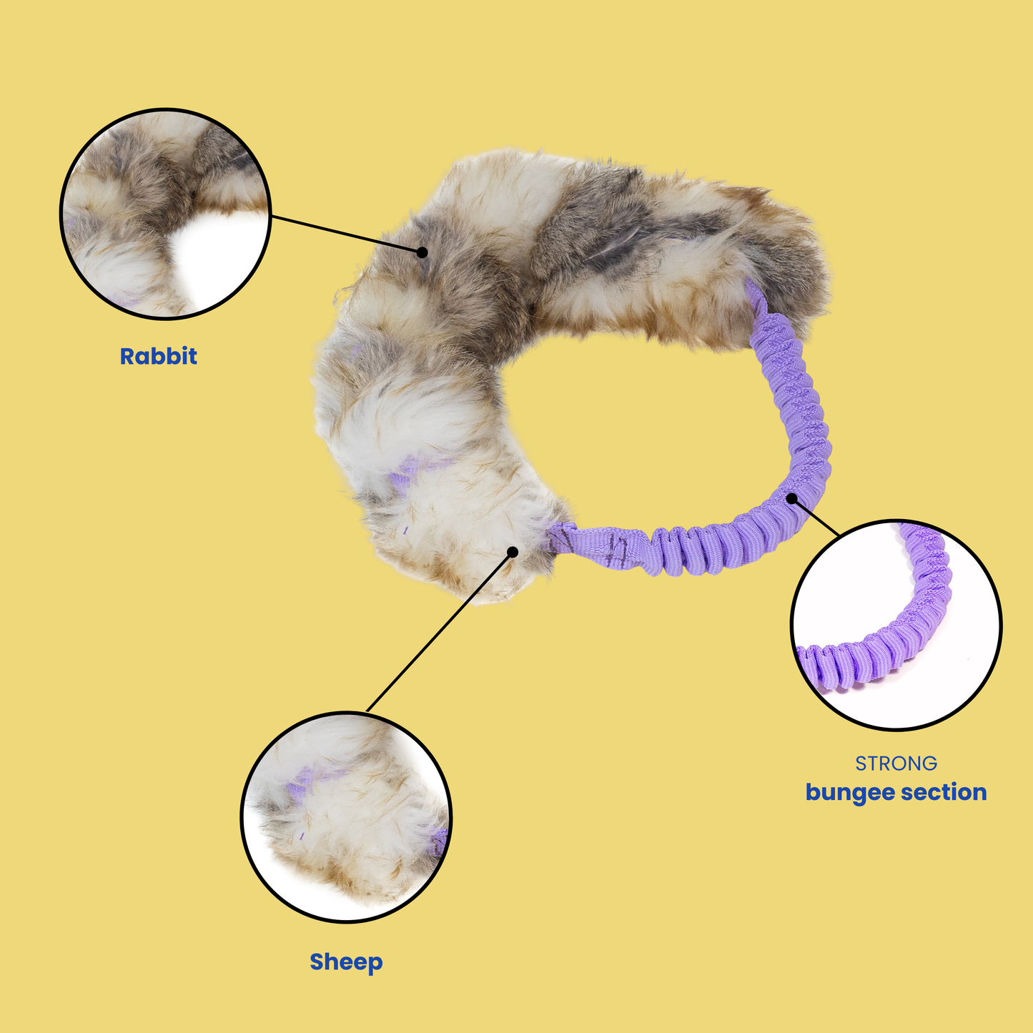 ZAYMA Rabbit&sheep bungee ring